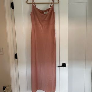 BHLDN Cali Satin Charmeuse MIDI Dress - size 6